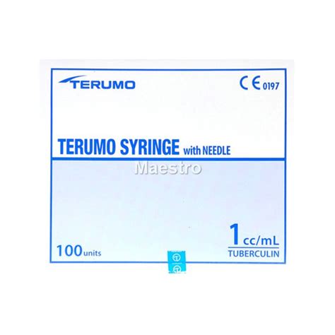 Jual Terumo Syringe With Needle Cc Ml Tuberculin Isi Spuit Cc