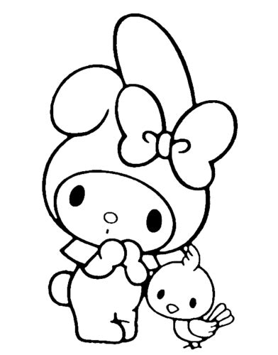 Sanrio Chick Coloring Page Turkau