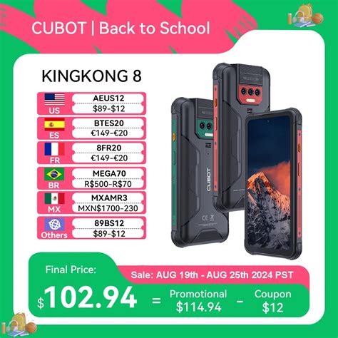 Cubot Kingkong Waterproof Rugged Smartphone Android Gb Ram Gb