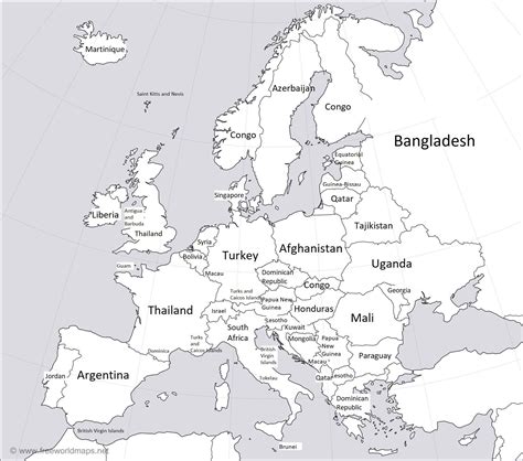 Non Eu Countries In Europe Map - Map