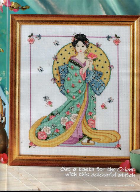 Geisha 3 Cross Stitch Cross Stitching Cross Stitch Patterns