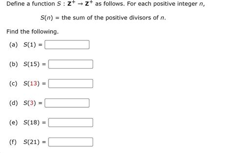 Solved Define A Function S Z Z As Follows For Each Chegg