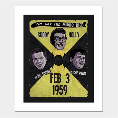 The Day The Music Died Buddy Holly Posters And Art Prints Teepublic