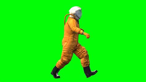 Astronaut 2 Walk Animated Left Chroma YouTube