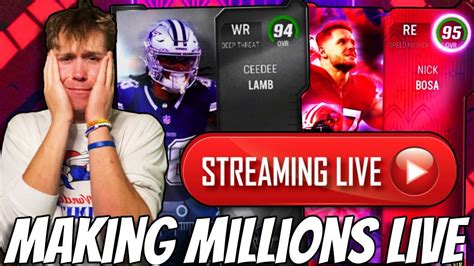 MAKING MILLIONS OF COINS LIVE AND OPENING MILLIONS OF PACKS NEW