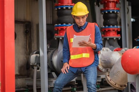 Trabajadores Asiáticos Trabajando En Fábrica Máquina De Control De