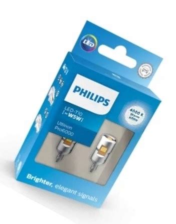 PHILIPS żarówka LED T10 W5W Ultinon Pro6000 4000K ZESTAW 2 SZT