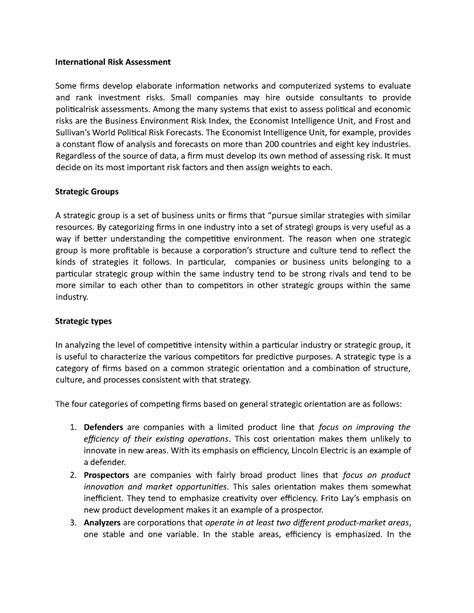 Sustainability And Strategic Audit Lecture Notes International