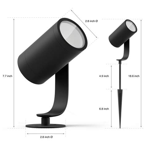 Philips Hue Lily Outdoor Spot Light Base Kit In Black 3 Pack Nfm