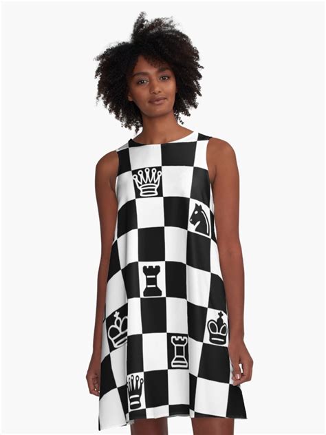 Chess A-Line Dress by ValentinaHramov | A line dress, Dresses, Woven dress