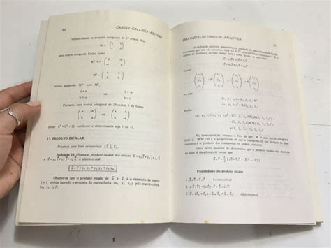 Livro Matrizes Vetores Geometria Anal Tica Teorias A Mercadolivre