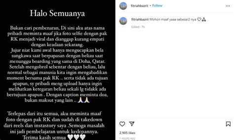 Ajak Ridwan Kamil Selfie Saat Beduka Selebgram Fitri Bazri Banjir Kritikan