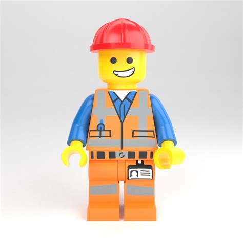 Lego Minifigure Construction Worker 3d Model Turbosquid 1379479