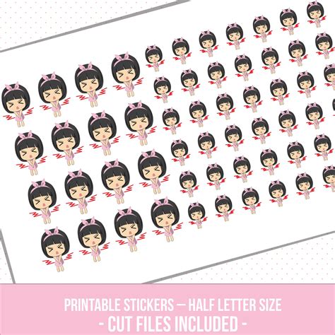 Period Tracker Stickers, Period Stickers, Menstruation Stickers ...