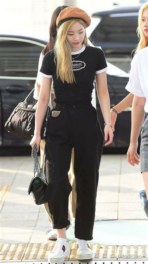 Twice Dahyun 190712 Incheon Airport To Singapore Korean Fashion Kpop Airport Fashion Kpop