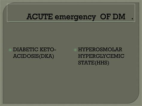 Solution Diabetic Ketoacidoses And Hyperosmolar Hyperglycemic Syndrome