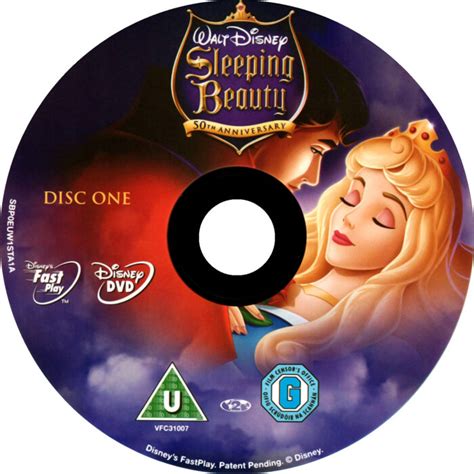 Sleeping Beauty (1959) PE R2 - Cartoon DVD - CD Label, DVD Cover, Front ...