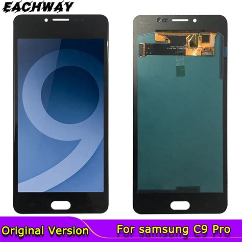 Super Amoled New For Samsung Galaxy C9 Pro Lcd C9000 Display Touch