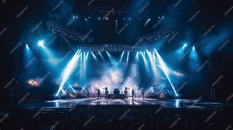 Premium AI Image | A Photo of a Dynamic Music Concert Stage Production