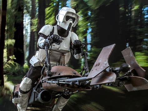 Star Wars Return Of The Jedi Mms Scout Trooper And Speeder Bike