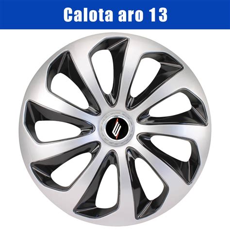 4 Calotas Esportivas Aro 13 Ford Ka Fiesta Escort Focus Ecosport 3703