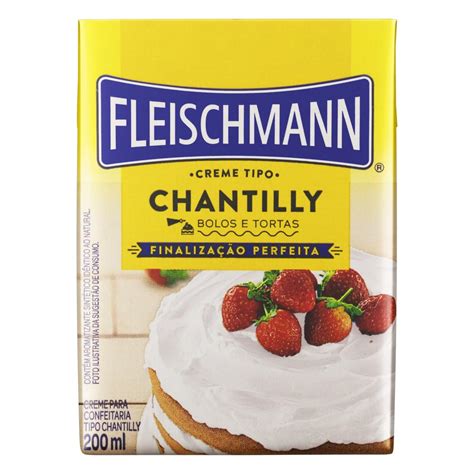 Chantilly Fleischmann 200ML Supermercado Mundial