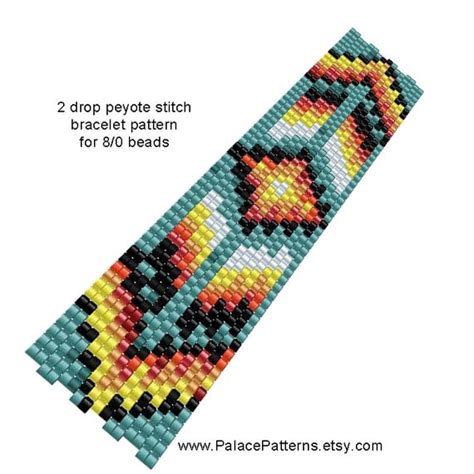 Drop Peyote Stitch Beadweaving Pattern For By Palacepatterns