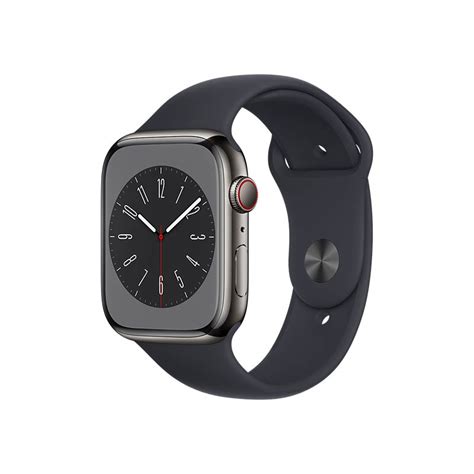 Apple Watch Series 8 Gps Cellular Edelstahlgehäuse 45 Mm Graphit Mit