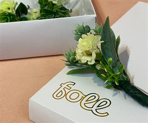 Lapela Para Noivos Florzinhas E Verdes Casamento Broche C 6 Foll