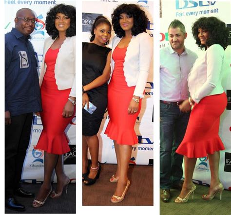 In Pictures Omotola Jalade Flaunts Sexy Figure At Gotv Press