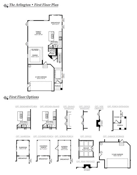 Arlington Floor Plan Bellevue Eastwood Homes