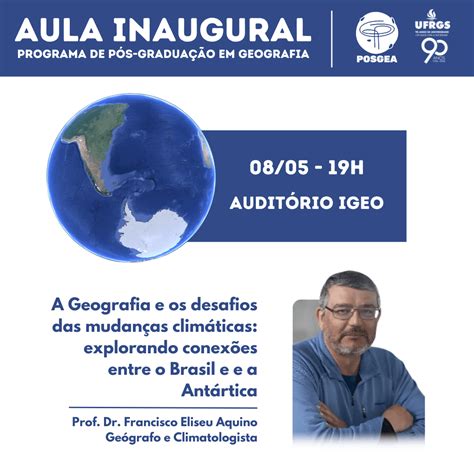 Aula Inaugural Do Programa De P S Gradua O Em Geografia Para O