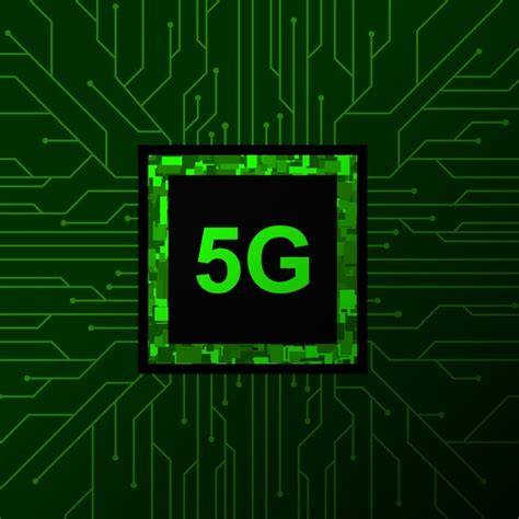 Ilustração do processador de rede 5g internet sem fio móvel da próxima