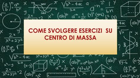 Come Svolgere Esercizi Di Fisica Sul Centro Di Massa YouTube