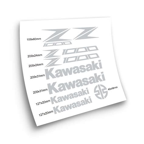 Kawasaki Z Motorbike Stickers Choose Your Colour Star Sam