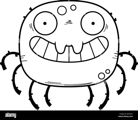 A cartoon illustration of a spider looking happy Stock Vector Image ...