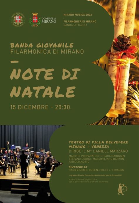 Concerti Di Natale Della Filarmonica Di Mirano Comune Di Mirano