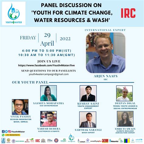 Youth For Climate Change Water Resources And Wash April Irc