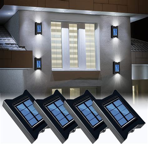 Pack Solar Wall Lights Outdoor Solar Up And Down Fence Lights Solar