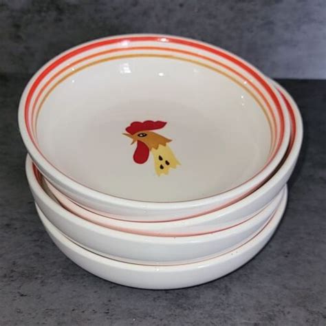 Set Of 4 Vintage 1962 Holt Howard Rooster 6 Cereal Bowls EBay