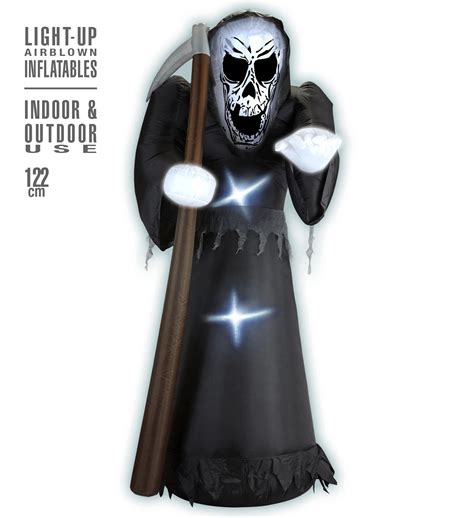 Light Up Airblown Inflatable Grim Reaper