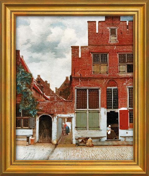 Bild Stra E In Delft Gerahmt Von Jan Vermeer Van Delft