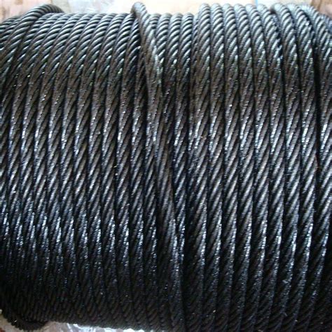 Ungalvanized 8X19s FC Steel Wire Rope For Elevator Used Wire Rope For