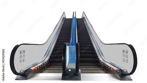 Escalator Front View Angle Stock Photo Adobe Stock