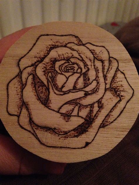 Pyrography Rose In 2024 Pyrography Patterns Wood Burning Stencils