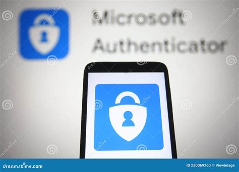 Microsoft Authenticator Logo Editorial Image - Image of device, blue ...