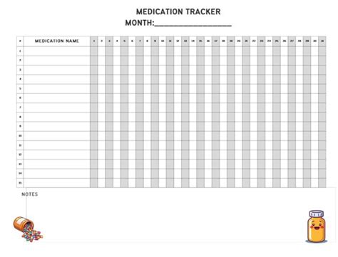 Monthly Pharmacology Tracker