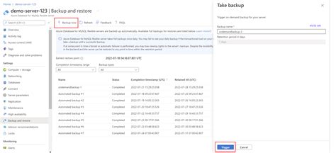 Desencadenamiento De La Copia De Seguridad A Petición Mediante Azure