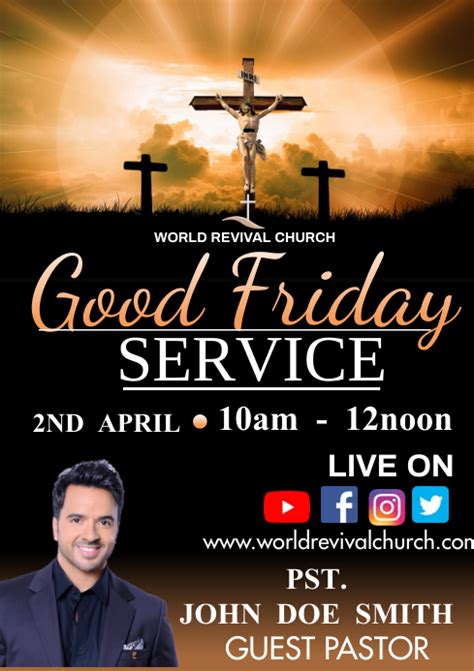 Good Friday Service Template Postermywall