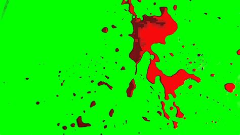 REALISTIC LIVE BLOOD SPLATTER Green Screen FREE YouTube